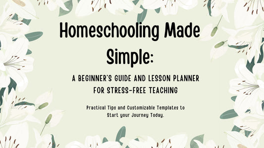 Homeschooling Made Simple Weekly and Monthly planner EXAMPLES